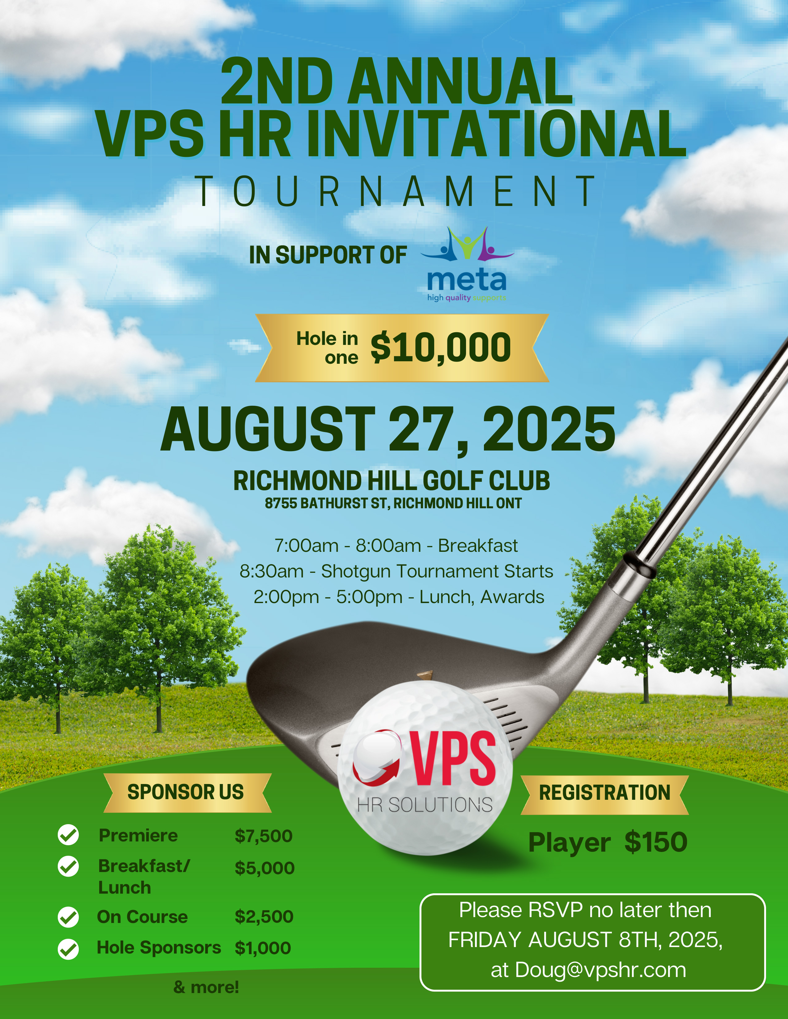 Golf Tournament Banner - August 27 202